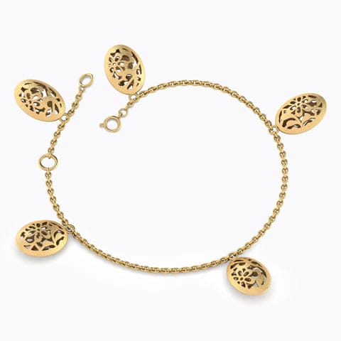 Amelia Charmed Gold Bracelet