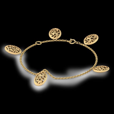 Amelia Charmed Gold Bracelet