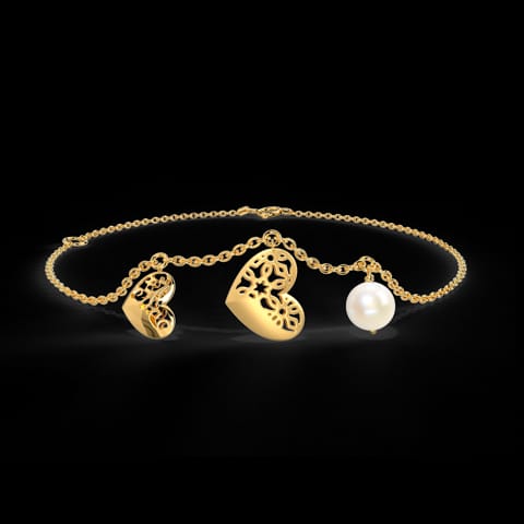 Evans Cutout Pearl Bracelet