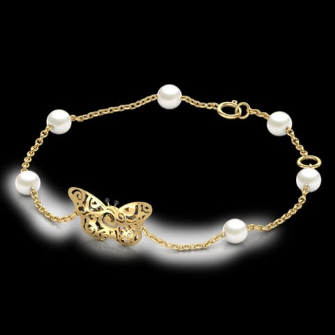 Cassie Cutout Pearl Bracelet