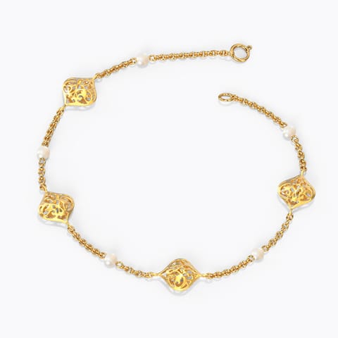 Loren Cutout Pearl Bracelet