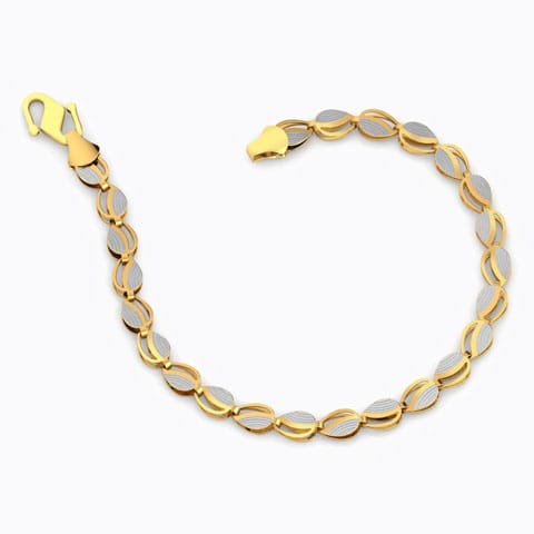 Irune Leaf Glint Bracelet