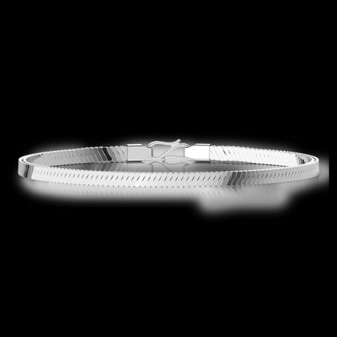 Divine Platinum Curb Bracelet