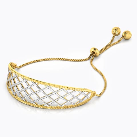Mesh Cutout Gold Bracelet