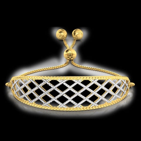 Mesh Cutout Gold Bracelet