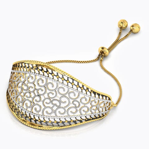 Scroll Filigree Gold Bracelet