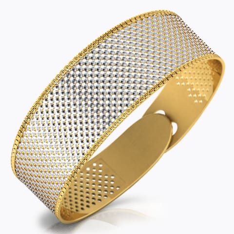 Fine Patterned Gold Bracelet