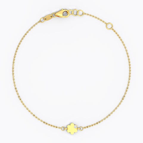 Minimalistic Bloom Gemstone Bracelet