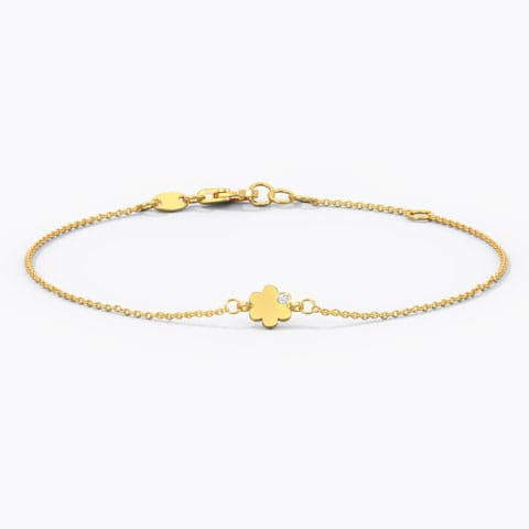 Minimalistic Bloom Gemstone Bracelet