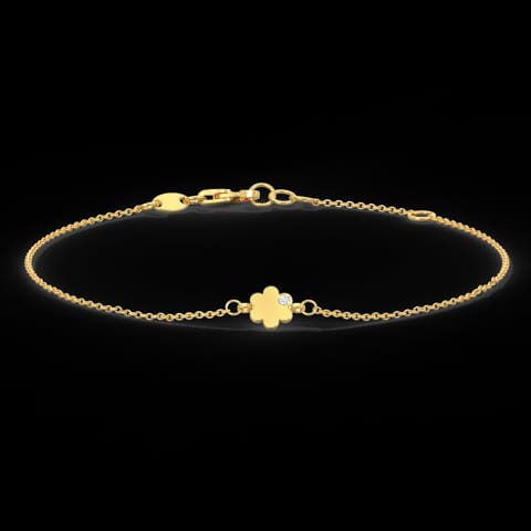 Minimalistic Bloom Gemstone Bracelet