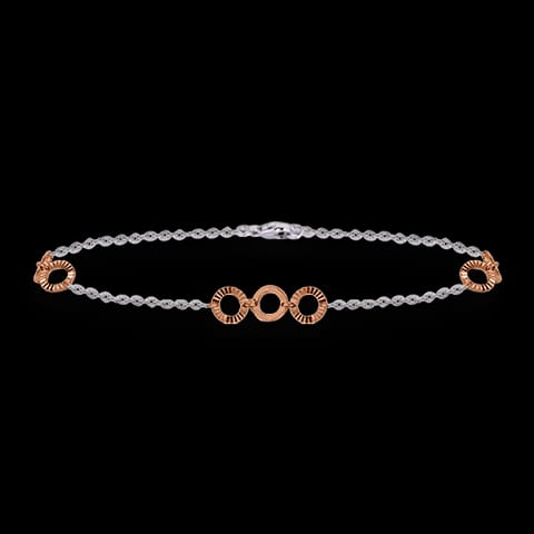 Linked Stylish Platinum Bracelet