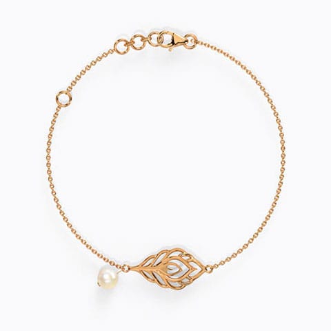 Feather Pearl Bracelet Feather Pearl Bracelet