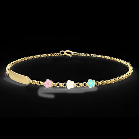 Floret Personalised Kids' Gold Bracelet Floret Personalised Kids' Gold Bracelet