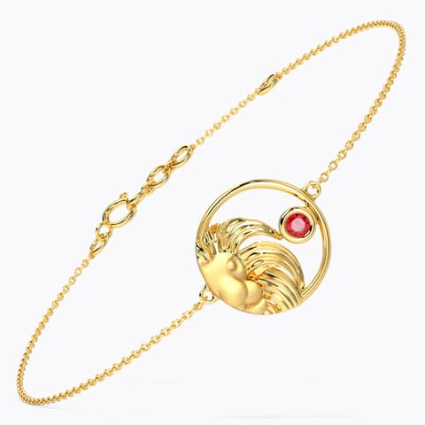 Fearless Leo Zodiac Gemstone Bracelet