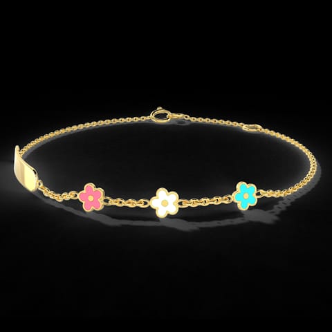 Blissful Bloom Personalised Kids' Gold Bracelet Blissful Bloom Personalised Kids' Gold Bracelet