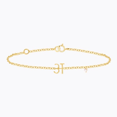 A Akshar Gold Bracelet A Akshar Gold Bracelet