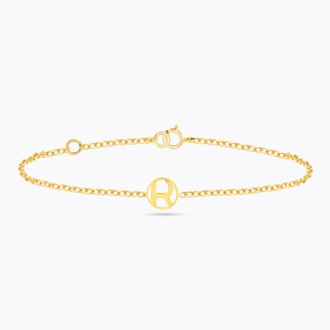 Artsy Gold Alphabet R Bracelet Artsy Gold Alphabet R Bracelet