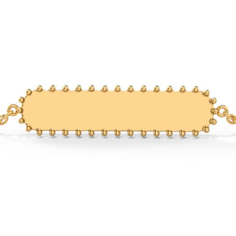 Modest Personalised Gold Bracelet Modest Personalised Gold Bracelet
