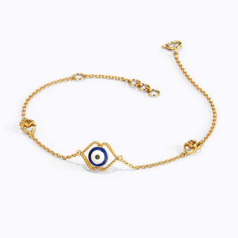 Chic Evil Eye Gold Bracelet