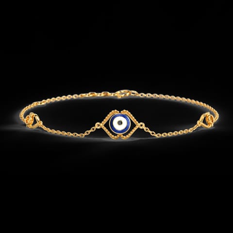 Chic Evil Eye Gold Bracelet