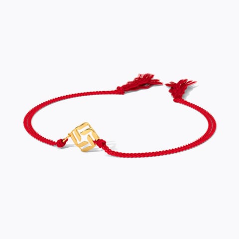 Swastik Gold Convertible Rakhi Pendant Swastik Gold Convertible Rakhi Pendant