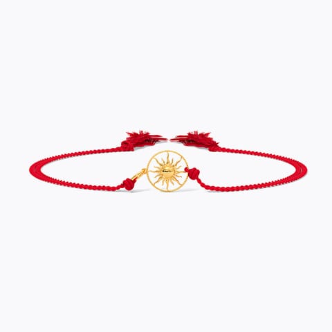 Sun Gold Convertible Rakhi Pendant