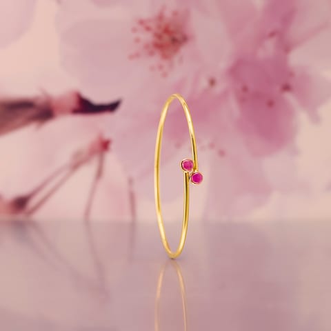 Garnet Crossover Gemstone Bracelet