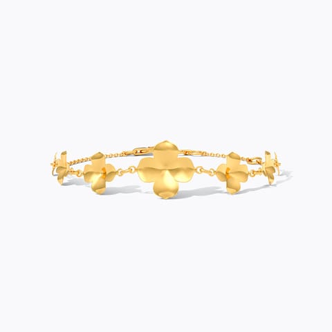 Auric Bloom 9KT Gold Chain Bracelet