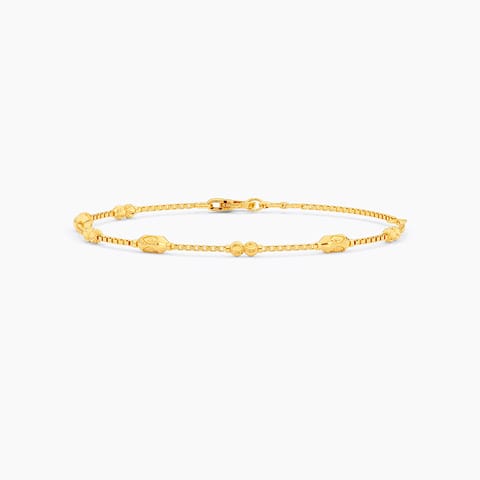 Auric Charm Gold Chain Bracelet