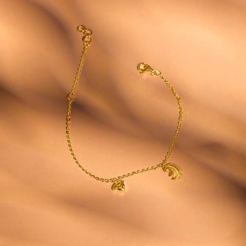 Angelic Wings Gold Chain Bracelet