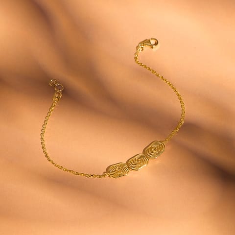 Octave Mesh Gold Chain Bracelet