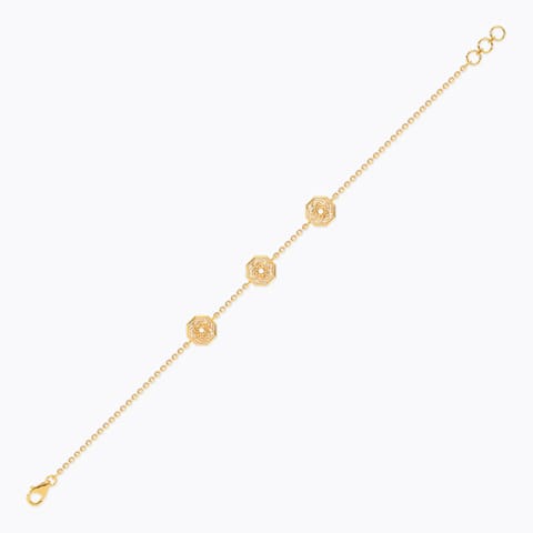 Octave Swirl Gold Chain Bracelet Octave Swirl Gold Chain Bracelet