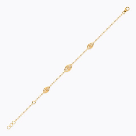 Marquise Weave Gold Chain Bracelet Marquise Weave Gold Chain Bracelet
