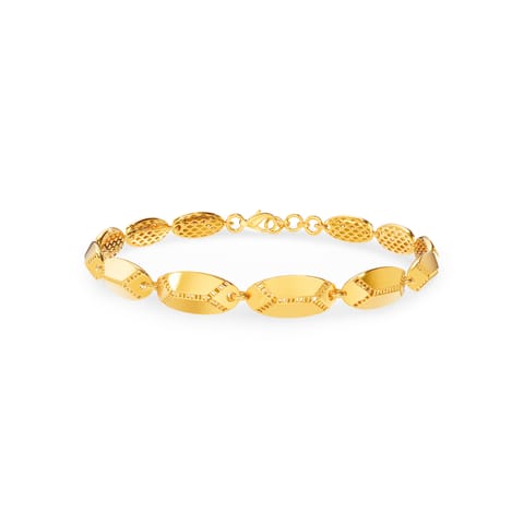 Faceted sleek Gold Chain Bracelet Faceted sleek Gold Chain Bracelet
