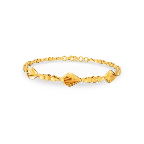 Minimal Linking Gold Chain Bracelet