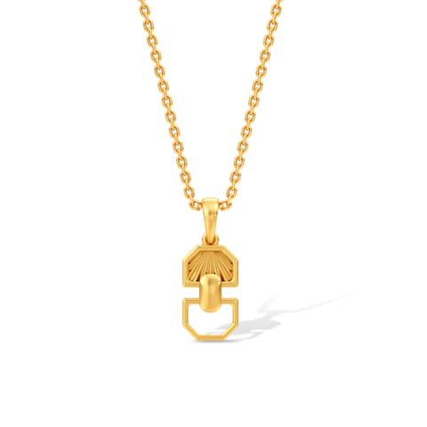 Intertwined Gold Convertible Rakhi Pendant