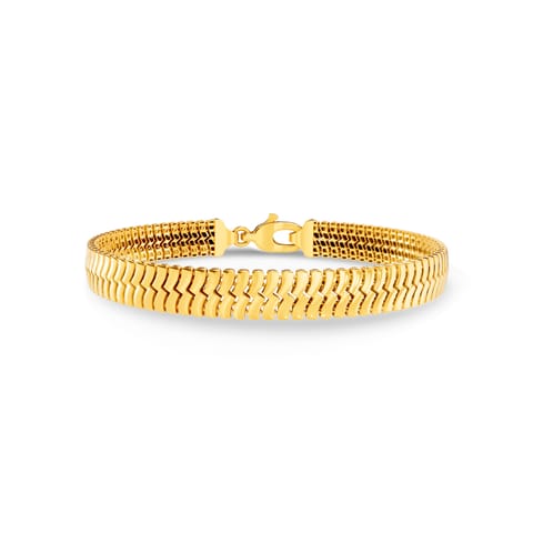Looping Lines Gold Bracelet for Men Looping Lines Gold Bracelet for Men