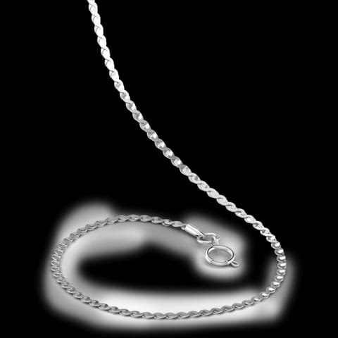 Arched Platinum Fancy Chain