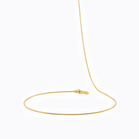 Fine Texture Round Gold Chain