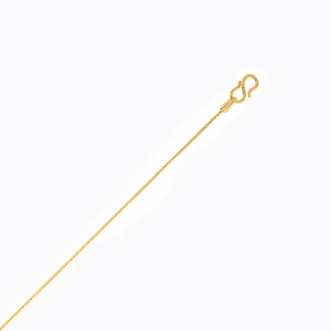 Fine Texture Round Gold Chain