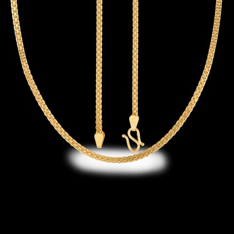 Firm Interlaced Cable Gold Chain