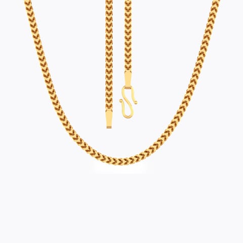 Plush Foxtail Weave Gold Chain