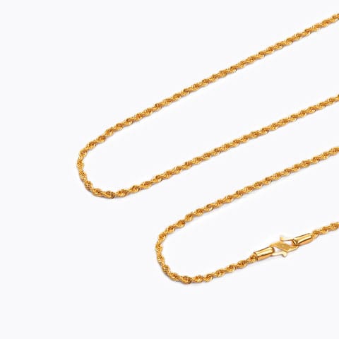 Curly Braid Gold Chain