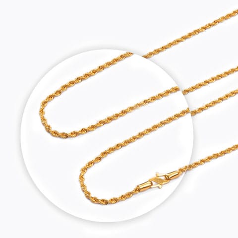 Curly Braid Gold Chain