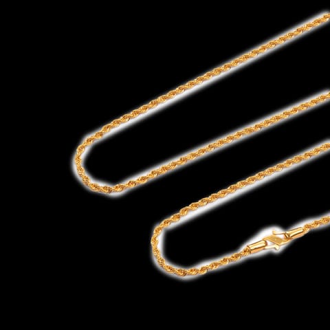 Curly Braid Gold Chain