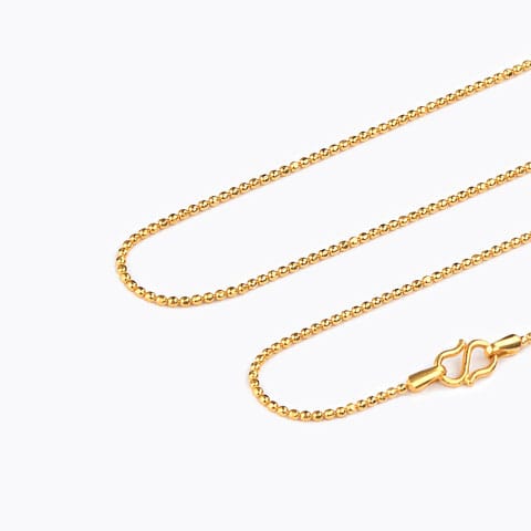 Sleek Ball Gold Chain