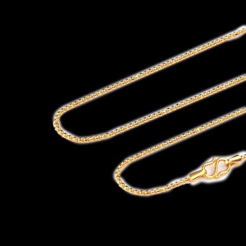 Sleek Ball Gold Chain