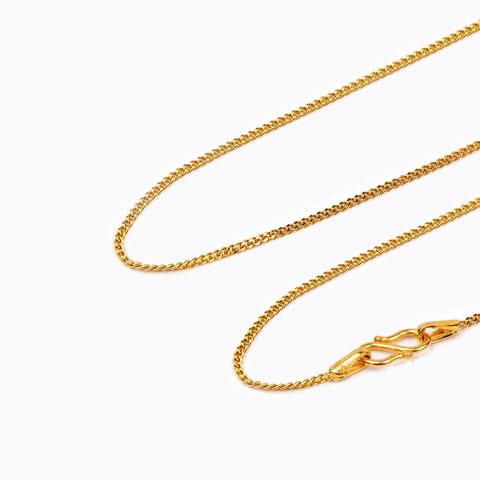 Braid Curb Gold Chain