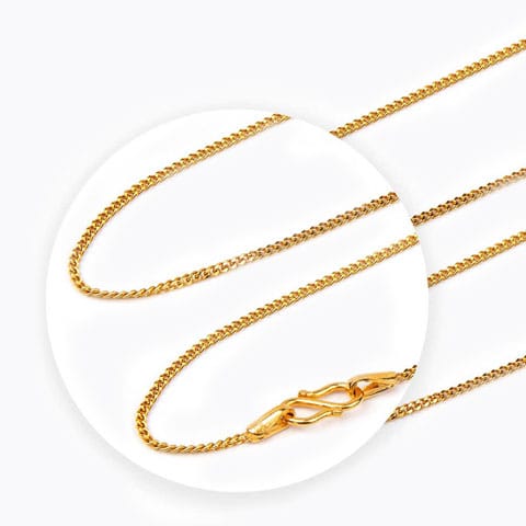 Braid Curb Gold Chain