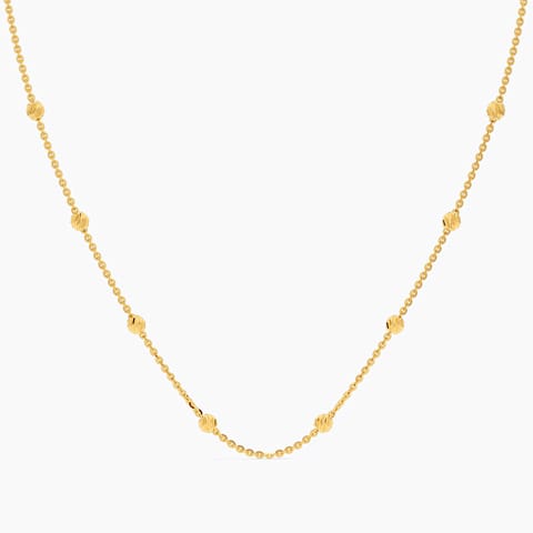 Subtle Beads Gold Chain